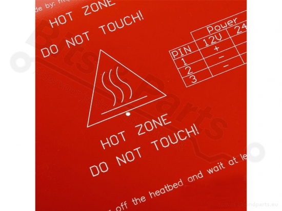 Heat bed/hot plate voor RepRap 3D Printers MK2B Dual Power PCB